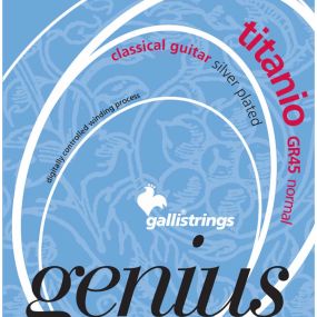 Струни для класичної гітари Gallistrings GR45 (.029-.044), Titano, ProCoated, NORMAL, Silver