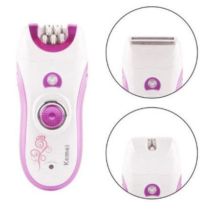 Епілятор жіночий багатофункціональний 6 в 1 пінцетний Kemei KM-3066 Х масажер догляд за шкірою 2 швидкості | Зображення 3