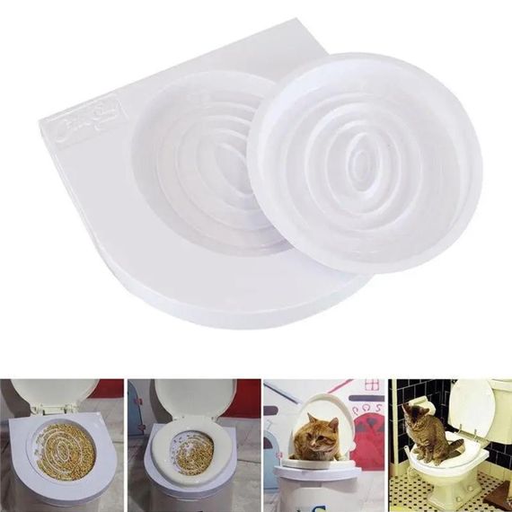 Набор для приучения кошки к унитазу CitiKitty / Кошачий туалет / Накладка на унитаз для котов | Зображення 2