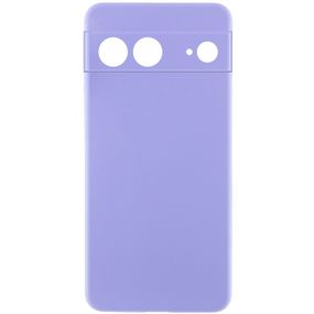 Чохол Silicone Cover Lakshmi Full Camera (AAA) для Google Pixel 7a Бузковий / Dasheen