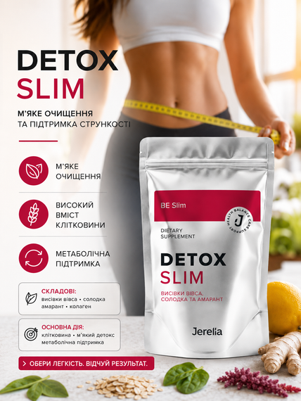 Комплексне очищення організму та схуднення: детокс Jerelia Detoxslim 150 г
