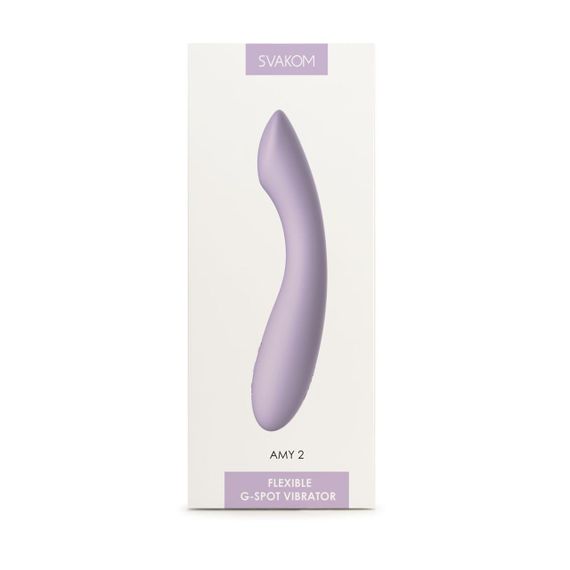 Вібратор для точки G Svakom Amy 2 Pastel Lilac — інтелектуальне задоволення у витонченому дизайні | Зображення 7