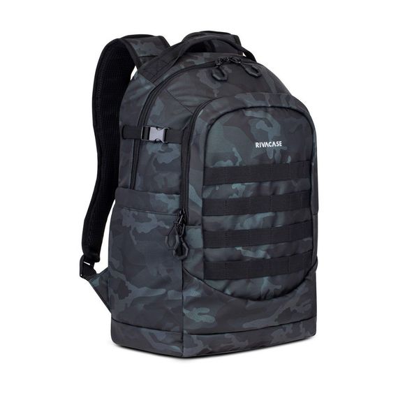 Рюкзак городской Rivacase 7631 navy camo 32х22х48 см темно-синий камуфляж