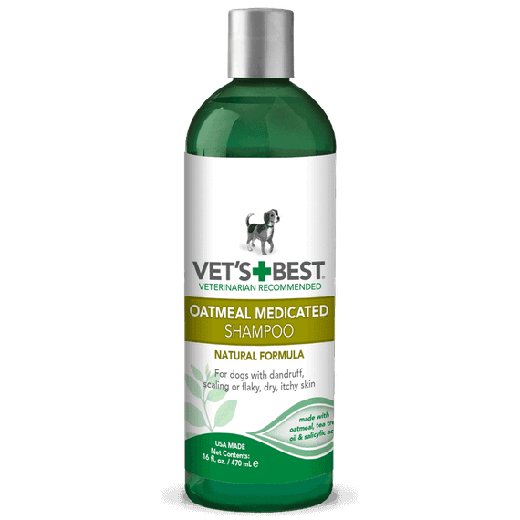 Шампунь для собак з сухою шкірою Vet's Best Oatmeal Medicated Shampoo 470 мл