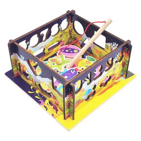 Дерев'яний сортер-рибалка "Океан" C 61739 стіни-конструктор, математичний та фігурний