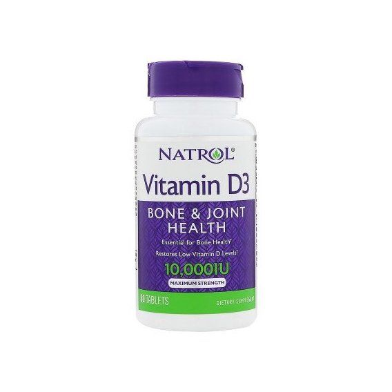 Витамин D Natrol Vitamin D3 10000 IU 60 Tabs