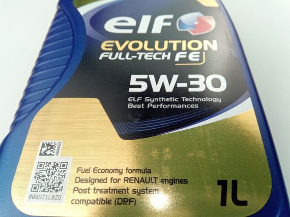 Олива моторна 5W-30 синтетична ELF Evolution Full-Tech FE 1 л. (194906) | Зображення 2