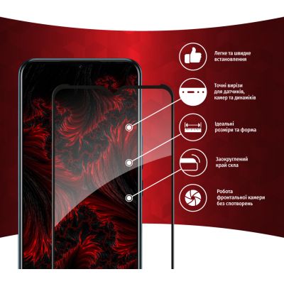 Стекло защитное Intaleo Full Glue Tecno Spark 8T (1283126542275) | Зображення 1