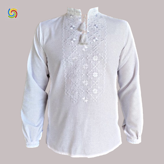 Рубашка Украинская вышиванка  32964 цвет белый размер XL