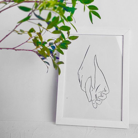 Постер в рамке До мурашок 30x42 см, A3 (WMT3_21L006_WH)