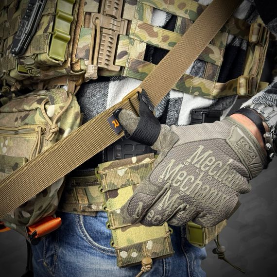Ремінь збройовий одно/двоточковий з додатковим кріпленням RAGNAROK "TYR" carbine койот | Зображення 5