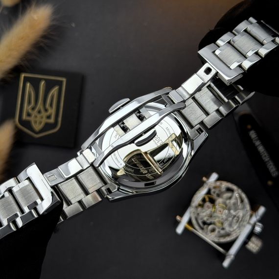 Годинник наручний Awarder 023 Silver-Black Тризуб Срібло | Зображення 7