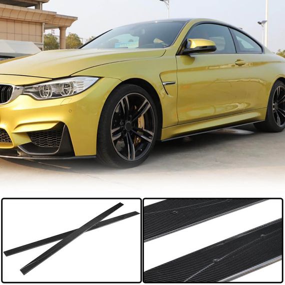 Накладки на пороги V5 (для F82/F83, Карбон) для BMW 4 серия F-32 2012-2020 гг