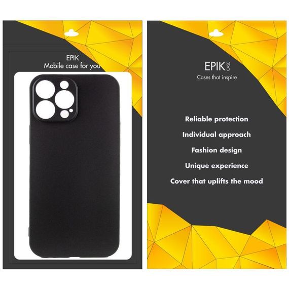 Чохол TPU Epik Black Full Camera для Apple iPhone 16 Pro Max (6.9") Чорний | Зображення 1