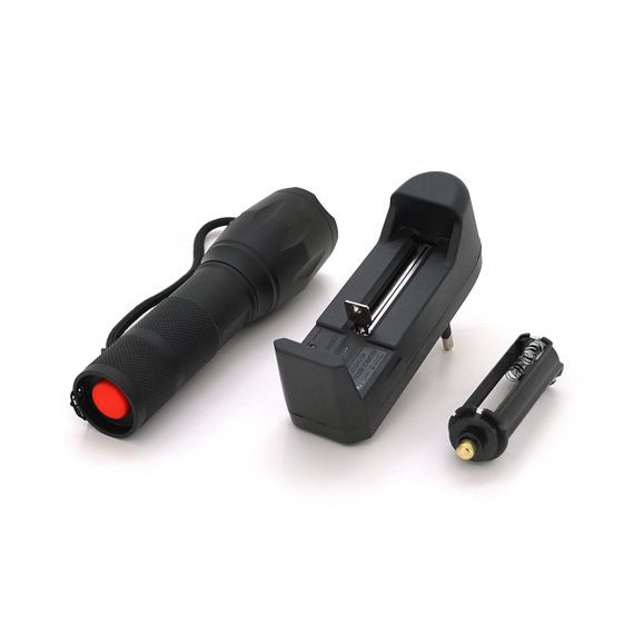 Фонарь ручной Watton WT-023.1LED Cree T6.3W, 5 режимов, ZOOM, Black, IP44 | Зображення 1