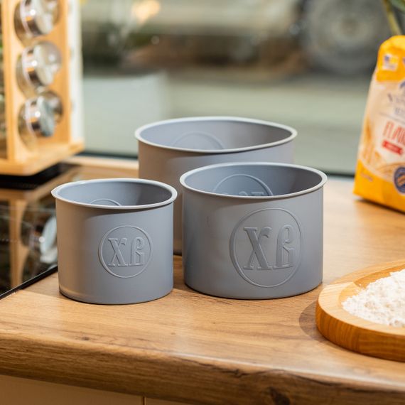 Набір форм для випічки паски силіконові 3 шт 1.7 л, 1 л, 0.6 л форми для паски Сірі | Зображення 2