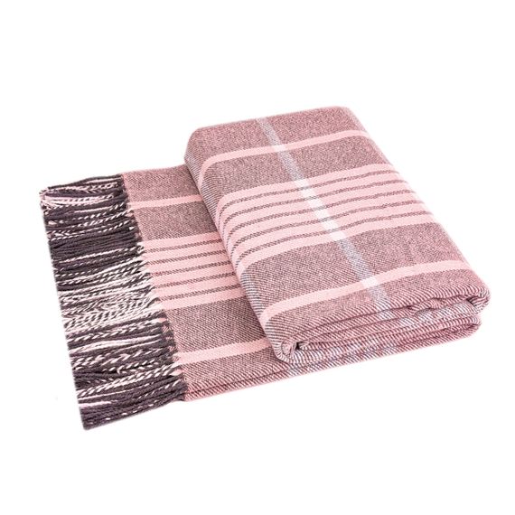 Плед бавовняний HORACE рожевий Love You 140 x 200 см