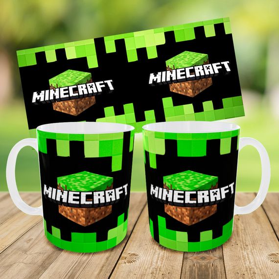 Детский набор Minecraft сумка-бананка + керамическая кружка с принтом (5577) | Зображення 3