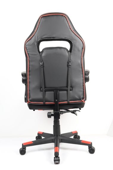 Кресло геймерское Goodwin Parker blackred с подставкой | Зображення 5
