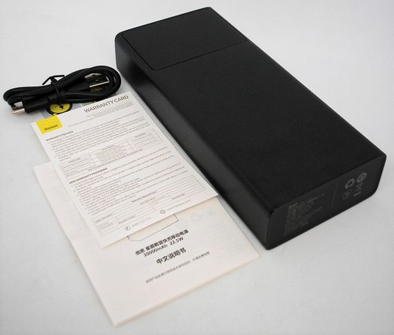 Power Bank 20000 mAh 22,5 W BASEUS реальная ёмкость быстрая зарядка внешний аккумулятор павербанк | Зображення 2
