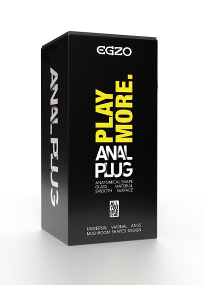 Анальний плаг зі скла EGZO EAP-E (довжина 11.5 см, діаметр 3.2 см ) Sex Aura | Зображення 3