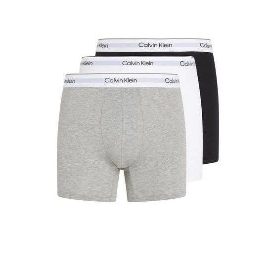 Набір чоловічих анатомічних трусів боксерів подовжений фасон Calvin Klein men boxer 3 шт в наборі.