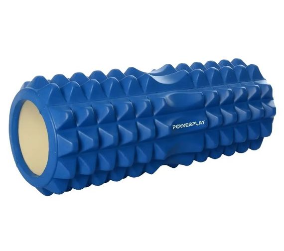 Масажний ролик (роллер) PowerPlay 4405 EVA Massage Roller Синій 33x12 см (PP_4405_Blue)
