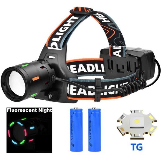 Дуже потужний налобний ліхтар, Ліхтар для рятувальників на голову, Ліхтарик на голову для альпінізму SZ-48 | Зображення 3