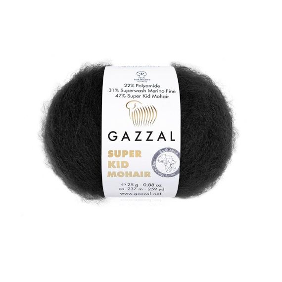 Super Kid Mohair № 64409 пряжа Gazzal Турецька пряжа для в'язання нитки кід мохер 64409 | Зображення 1