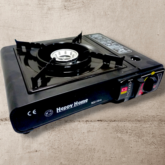 Туристична газова плитка happy home bdz-155-a на 227г/400мл картриджі