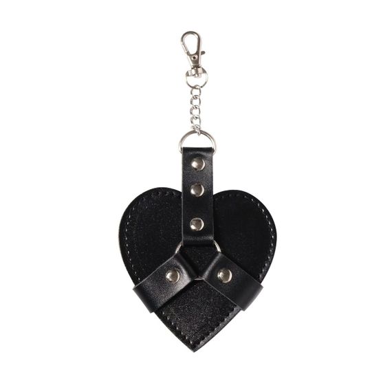 Брелок на карабіні для ключів Art of Sex Chained Heart, Чорний sexstyle