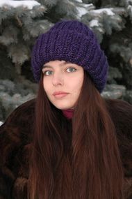 Шапка «Ксения» виолет