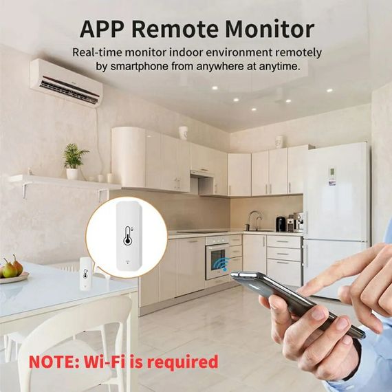 Wi-FI датчик температури та вологості термостат моніторинг | Зображення 5