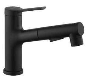 Змішувач для раковини Kroner KRP Edelstahl Klassisch з висувним виливом SCH030-T (CV032497)