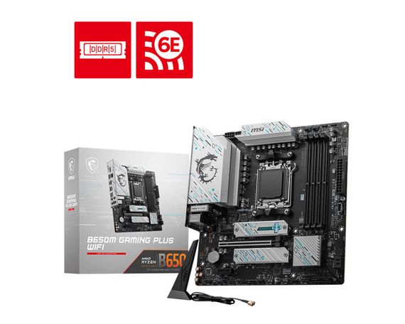 Материнcька плата MSI B650M GAMING PLUS WIFI sAM5 B650 4xDDR5 HDMI DP WiFi BT mATX 911-7E24-013 | Зображення 5
