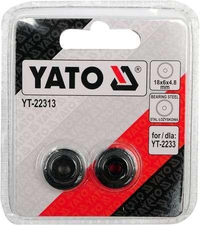Набор резцы трубореза ролики 8х6х4,8 мм 2 штуки YATO YT-22313 | Зображення 2