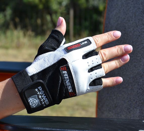 Рукавички для фітнесу Power System PS-2300 Fitness Black/White XS | Зображення 1