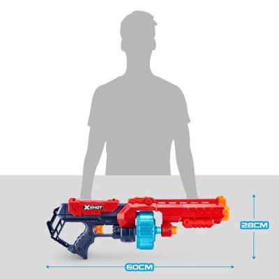 Игрушечное оружие Zuru X-Shot Red Быстрострельный бластер EXCEL Turbo Fire (48 патронов) (36270R) | Зображення 3