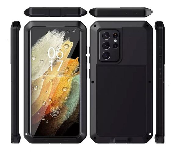 Противоударный чехол Primo Doom Armor для смартфона Samsung Galaxy S21 Ultra (SM-G998 / G9980) - Black | Зображення 2
