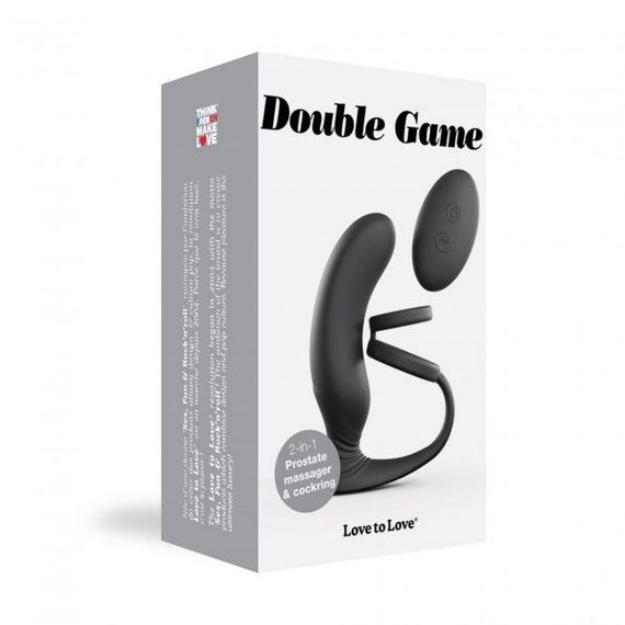 Вібромасажер простати Love To Love Double Game з подвійним ерекційним кільцем і пультом ДК | Зображення 4