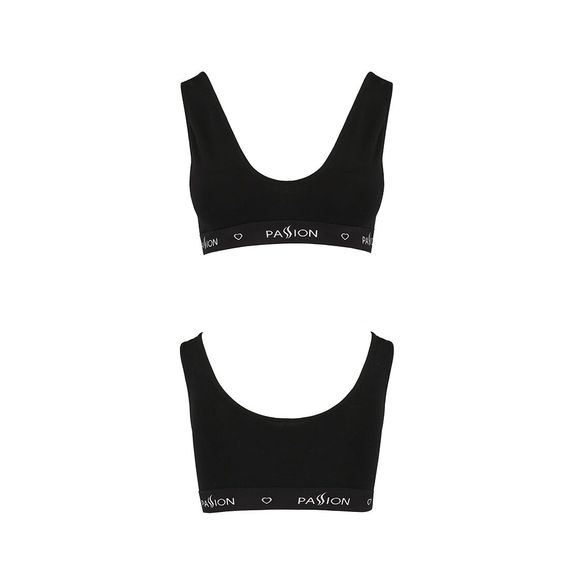 Спортивний топ з широкою гумкою Passion PS004 TOP black, M | Зображення 4