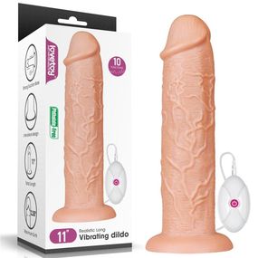 Вибратор на присоске с пультом управления 11'' Realistic Sex Aura