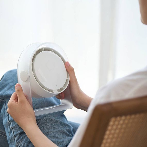 Портативний вентилятор WIWU WI-FS07 Snow desktop fan White | Зображення 5