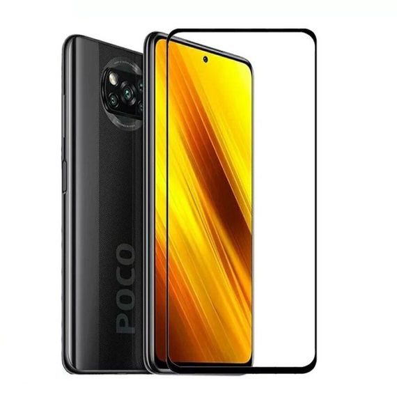 Захисне скло 2.5D на весь екран для Poco X3 / X3 Pro