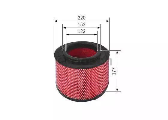 Фільтр повітряний FORD RANGER, FORD AUSTRALIA, BOSCH (F026400344) | Зображення 4