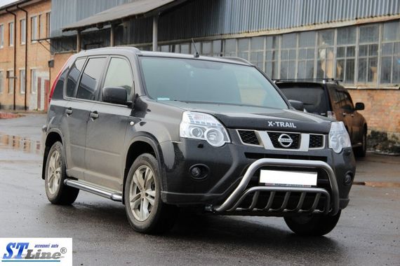 Передняя защита WT002 (нерж) для Nissan X-trail T31 2007-2014 гг | Зображення 2