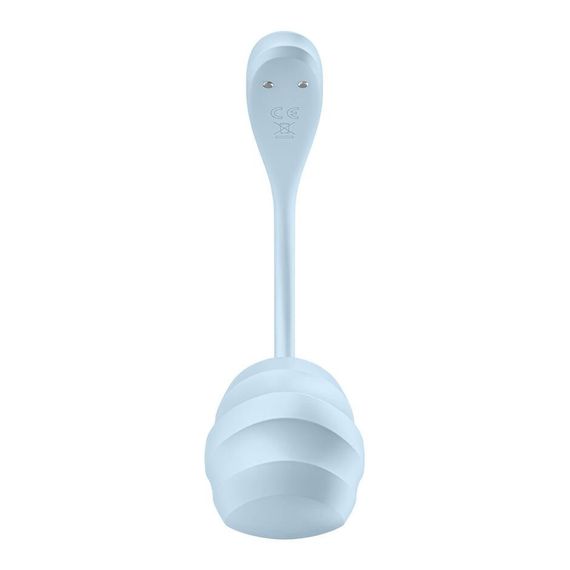 Смарт-віброяйце Satisfyer Smooth Petal Connect App Light Blue | Зображення 2