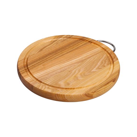 Обробна дерев'яна дошка кругла 25 см ясен C8W250 | Зображення 1