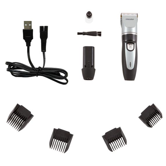 Машинка для стрижки тварин Mesko MS 2826, 35 Вт, 2 акумулятори, USB, 4 насадки | Зображення 4