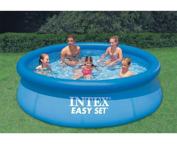 Надувний безкаркасний круглий басейн Intex 28132 (366-76см, 5621 л, фільтр-насос 230V)